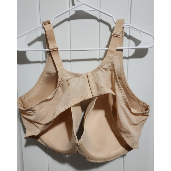 Catherine's plus size bra plunge 50D nude beige NEW NWT underwire RN 99249 4096 - Picture 4 of 4